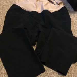 Black maternity dress slacks.